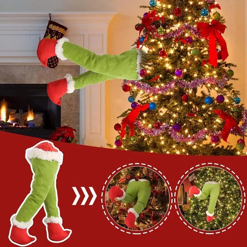 Plüsch-Weihnachtsdekoration für Türen und Weihnachtsbaum