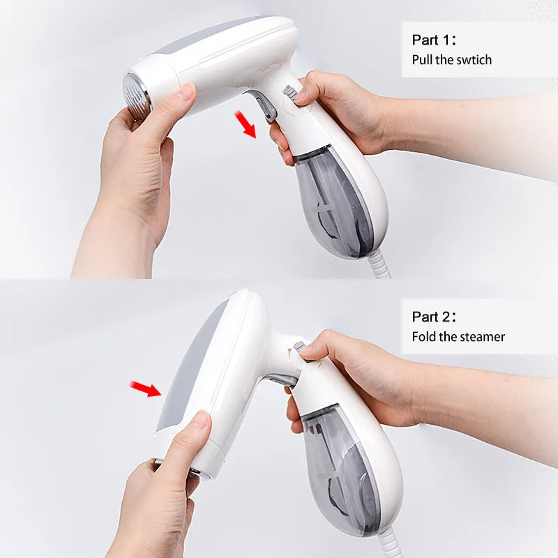 Portable Clothes Steamer for Travel Handheld Garment Steamer Mini Foldable Steamer for Clothes and Home