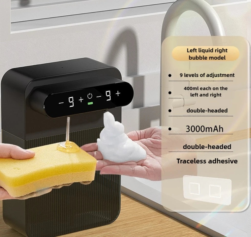 👉 Automatischer Küchen-Seifenspender in Mattschwarz (400ml)