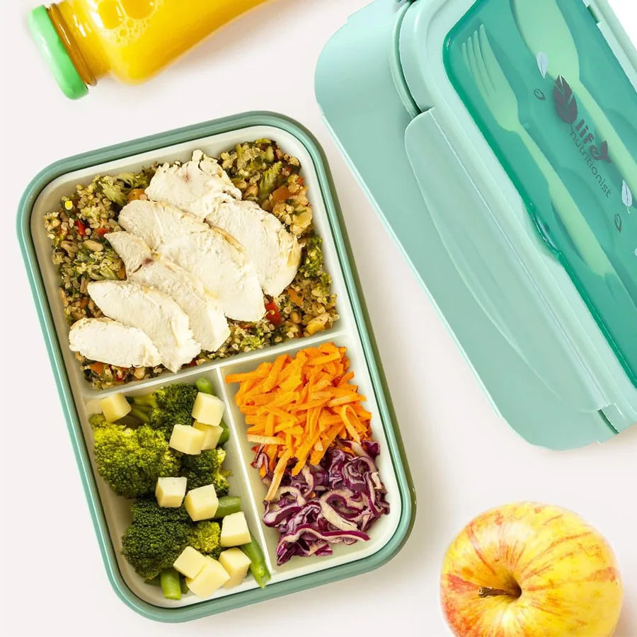 Bento Boxes for Adults - 1400 ML Bento Lunch Box For Kids Childrens With Spoon & Fork - Durable Perfect Size for On-the-Go Meal