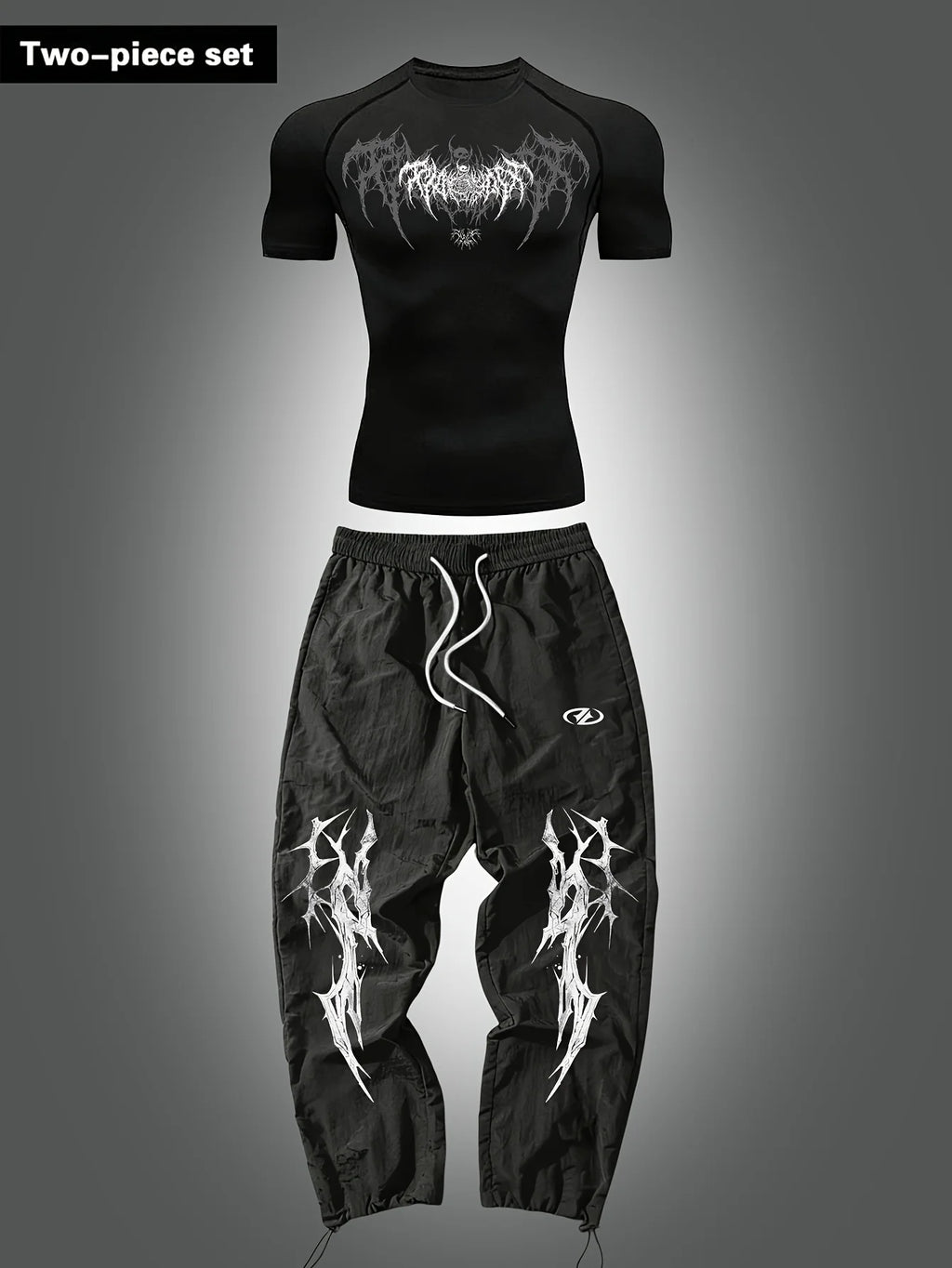 Men's Fashion Casual Athletic Set Short Sleeve Top And Long Pants Comfortable Streetwear Outfit for Men