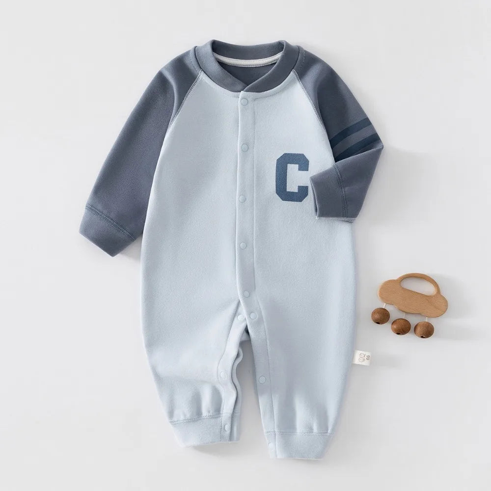 Baby Boy Cotton Skin Friendly Clothing Newborn Baby Spring Autumn Warm Jumpsuit  0 To 24 Month Infant  Soft and Cute BodySuit