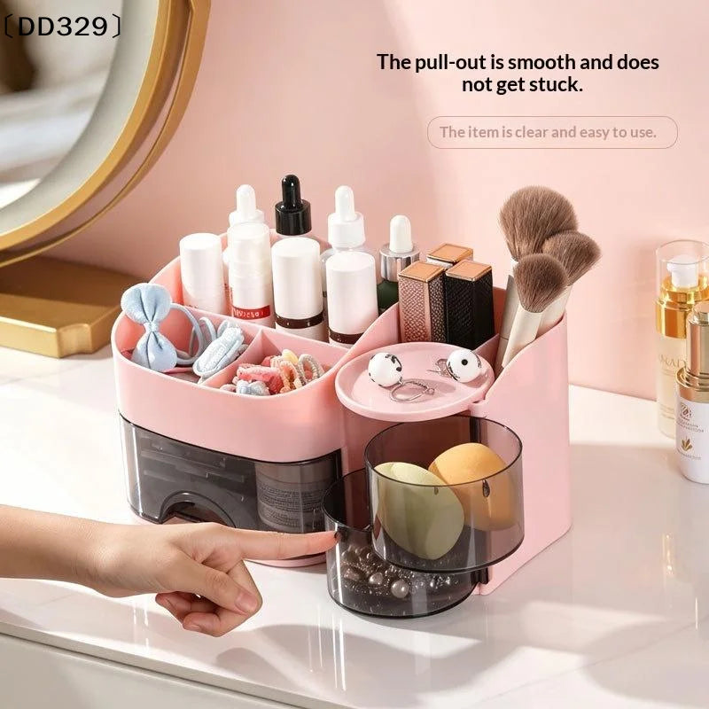 Make-up Organizer mit transparenten Schubladen