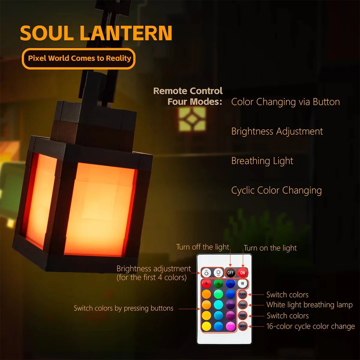 👉 Pixel Design LED Nachtlicht mit Fernbedienung