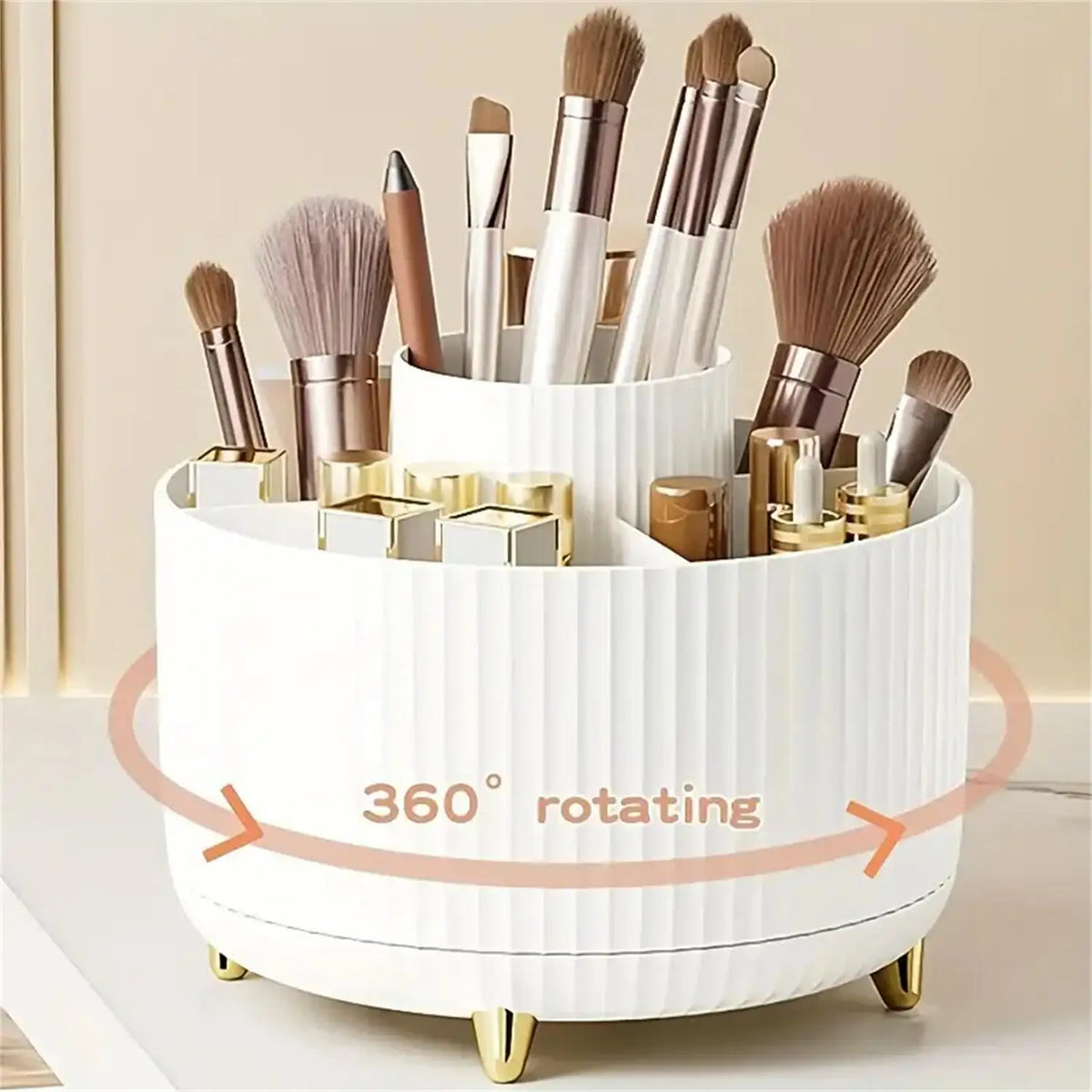 Premium Pinselhalter & Kosmetik-Organizer
