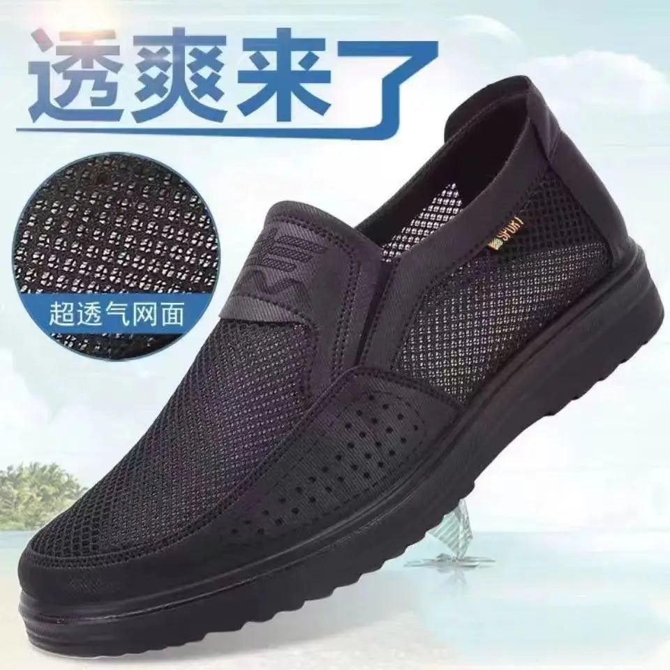 Men's Shoes 2025 Summer Casual Sneakers Breathable Mesh Chunky Sole Affordable Free Shipping