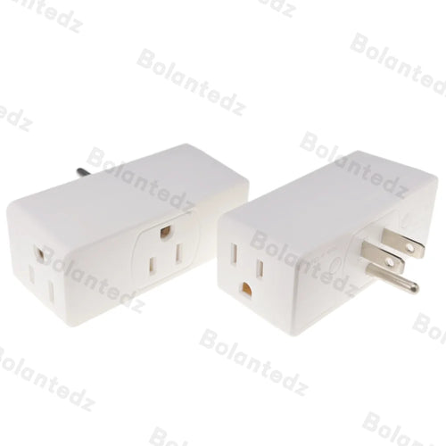 1Pc 3 Way Multi Plug Outlet Extender, Wall Outlet Expander, Small Electrical Outlet Splitter for Travel, Home, Office, Dorm