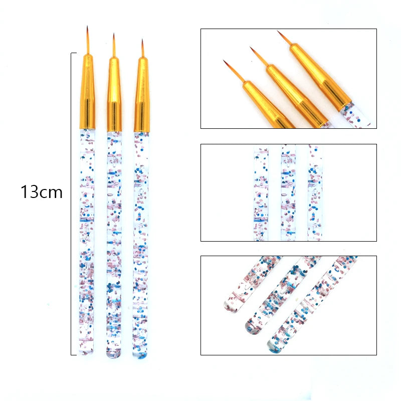 Nail Brush For Manicure Gel Brush For Nail Art 15Pcs/Set Nail Brush Acrylic Liquid Powder Carving Gel Brush