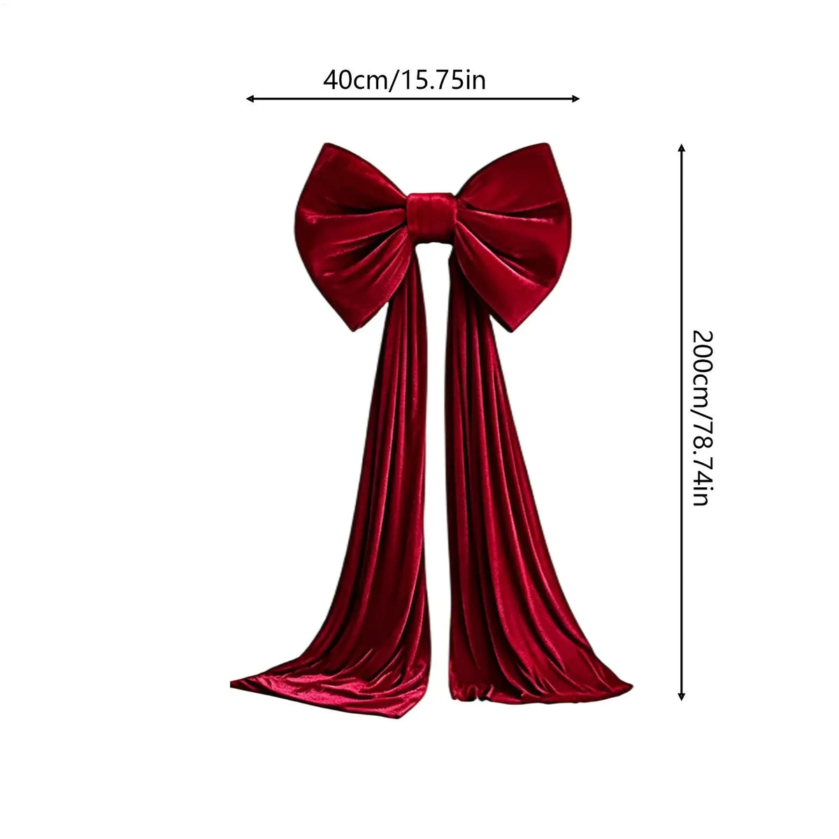 Large Christmas Bows Outdoor Decorations Christmas Tree Topper Big Bow Velvet Festival Ornaments For Home Front Door Party