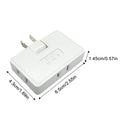 3 Way Flat Wall Outlet Extender Portable 180-Degree Rotating Wall Outlet Extender Electrical Adapters Plug Adapter Fire