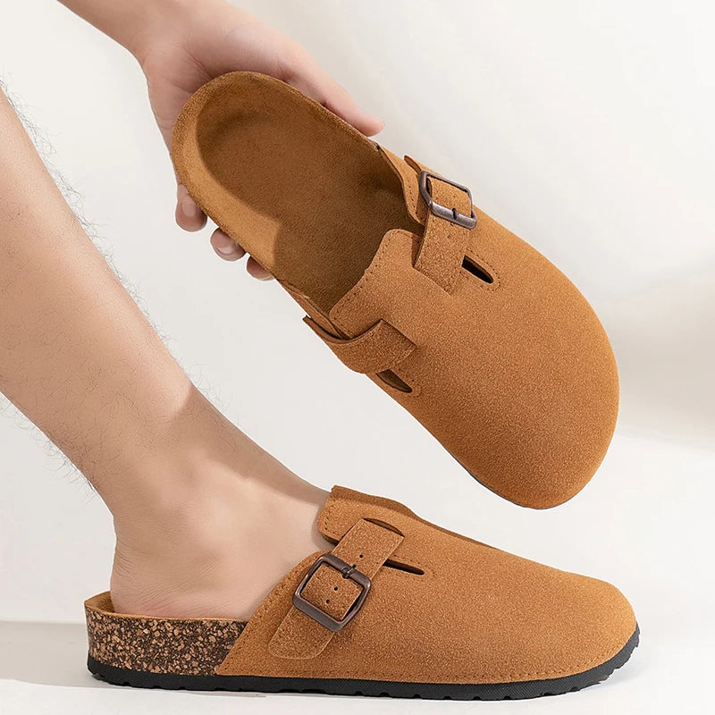 Men's Toe-Toe Slippers, Fashionable and Versatile, Thick-Soled, Wear-Resistant, Soft-Soled, Slip-On Casual Sandals