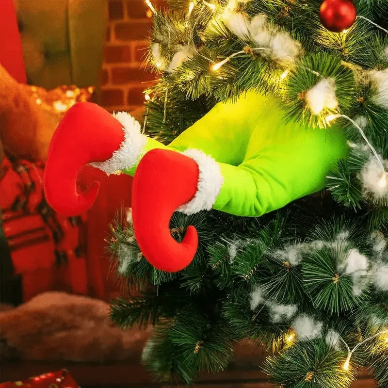 Plüsch-Weihnachtsdekoration für Türen und Weihnachtsbaum