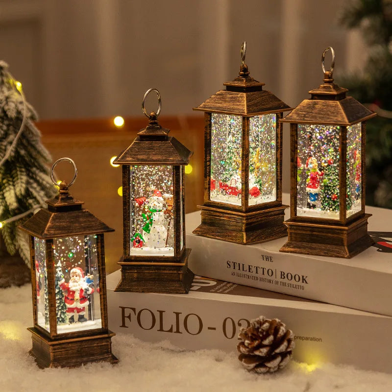 Weihnachts-Tischdekoration – Elegante LED-Mini-Laternen für den Schreibtisch