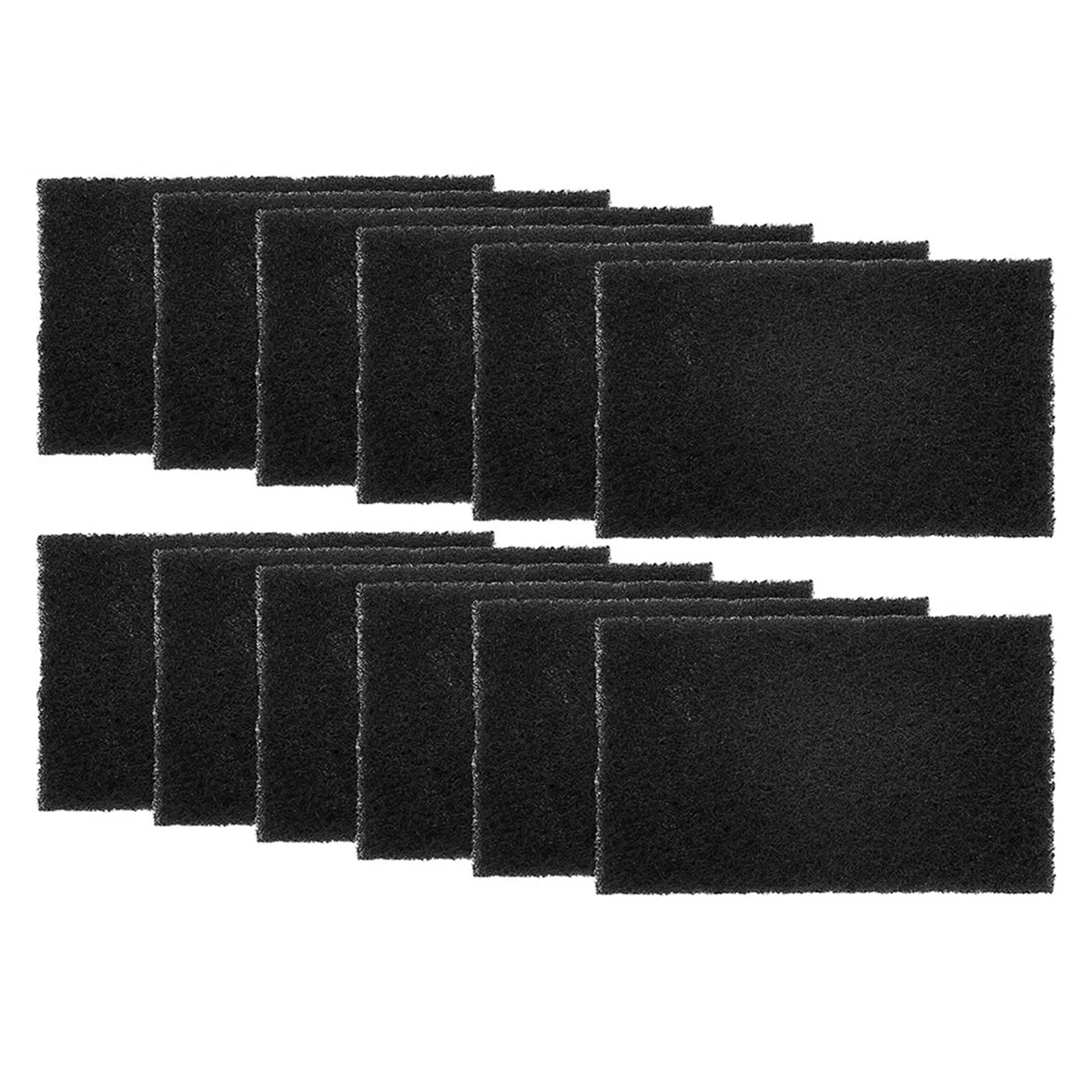 A51T 12Pack Trash Can Absorbing Filters, Activated Charcoal Purifying Deodorizer for Trash Cans, Compost Buckets-Rectangle