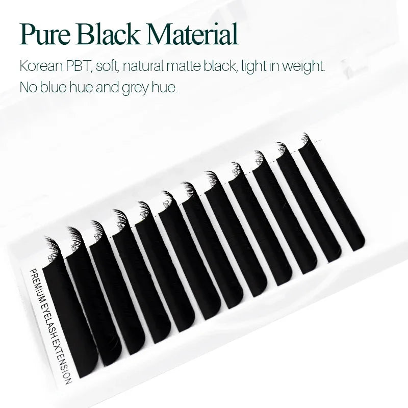 SONG LASHES  Flat Ellipse Eyelash Extensions Maquiagem Split Tips Ellipse Shaped Natural Light Magnetic Ellipse Lashes