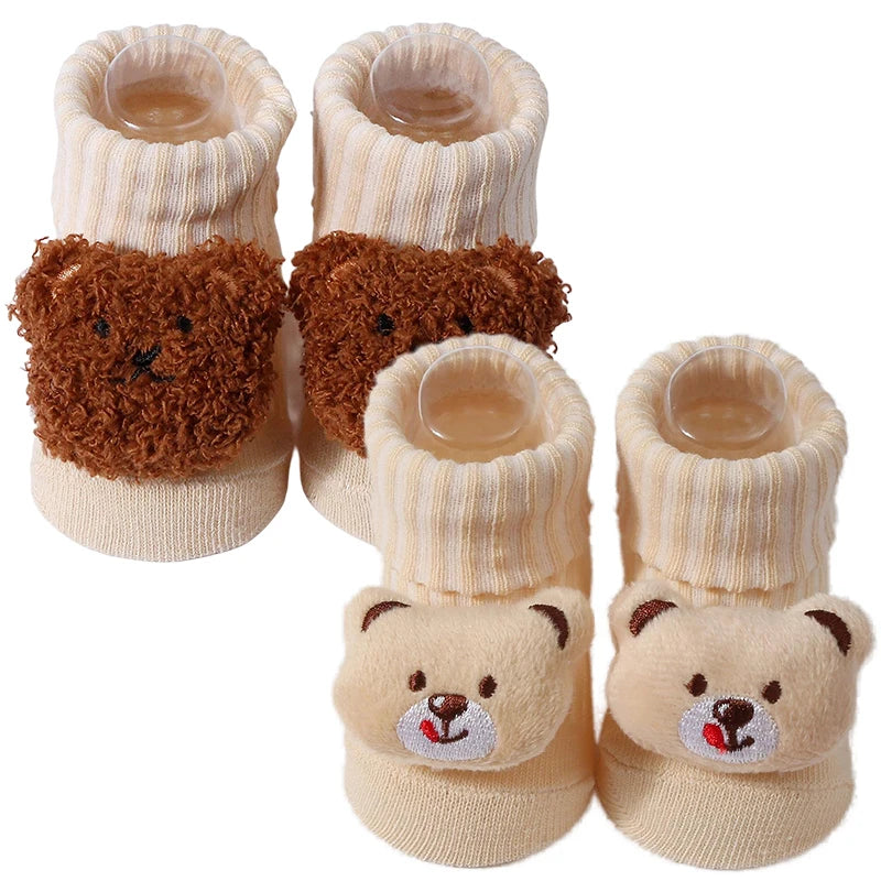 2 Pairs/lot Baby Socks Girls Boys Newborn Accessories Cotton Cartoon Animals Kids Infants Gift Clothes Children Baby Stuff