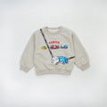 Kids Car Graphic Boy Pullover Hoodie Sweatshirt for Boys Fall Letter Print Top Japanese Cartoon Casual Outwear for
