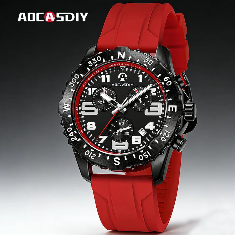 Luxury Casual Watches for Men Endurance Military Sports Watch Luminous Waterproof Chronograph Clock reloj Gifts Drop Shipping