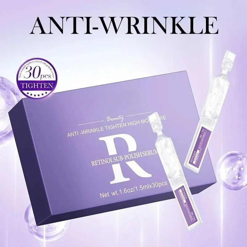 30pcs/box Retinol Vitamin C Hyaluronic Acid Serum for Face Moisturizing Firming Hydrating Facial Essence Face Skin Care