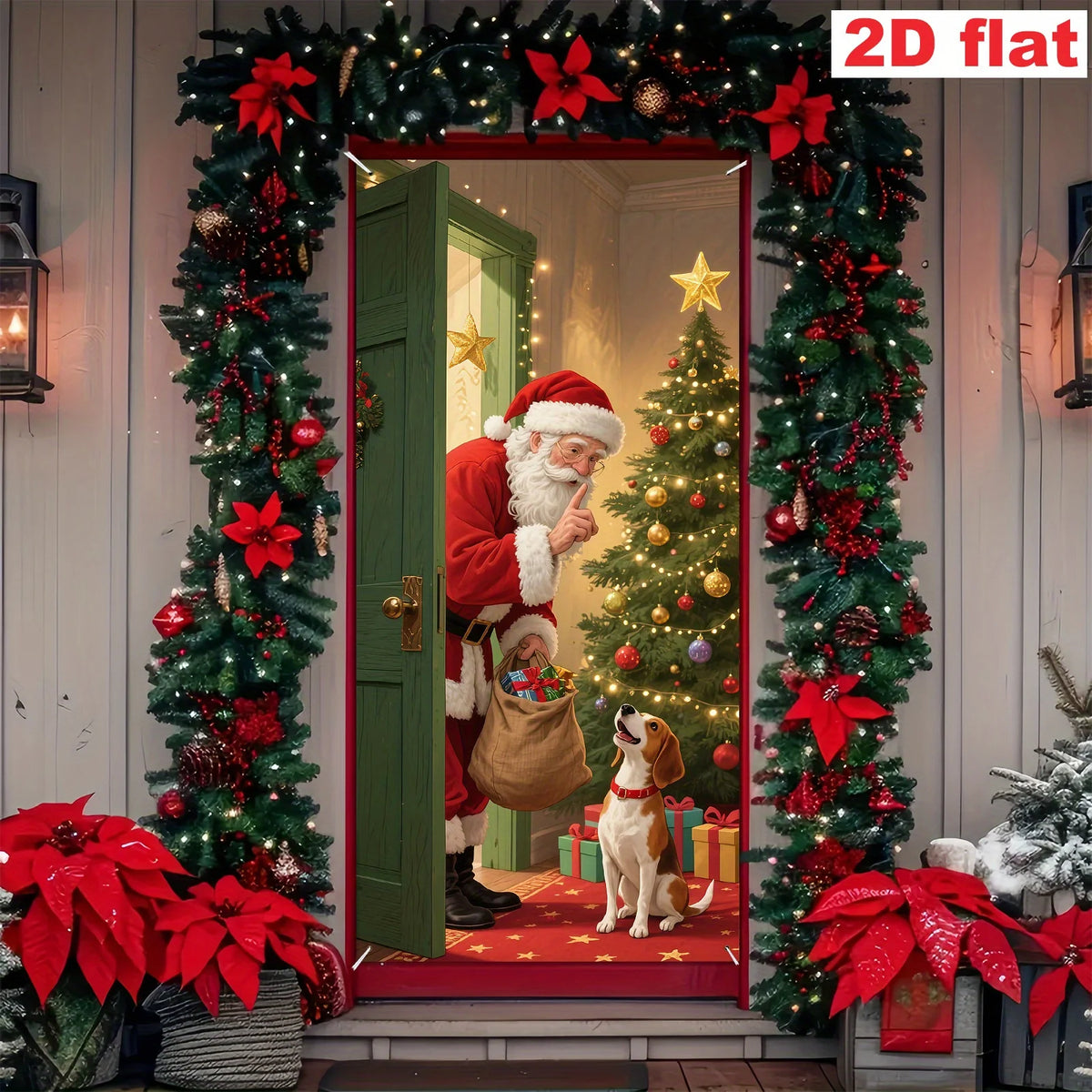 Große Weihnachts-Türbanner – Festliche Dekoration für den Eingangsbereich