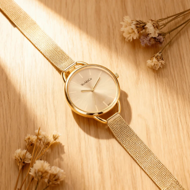 Minimalist Design Women Watches Simple Luxury WoMaGe Brand Quartz Lady Wrist Watch Fashion Metal Female Clock Reloj De Mujer