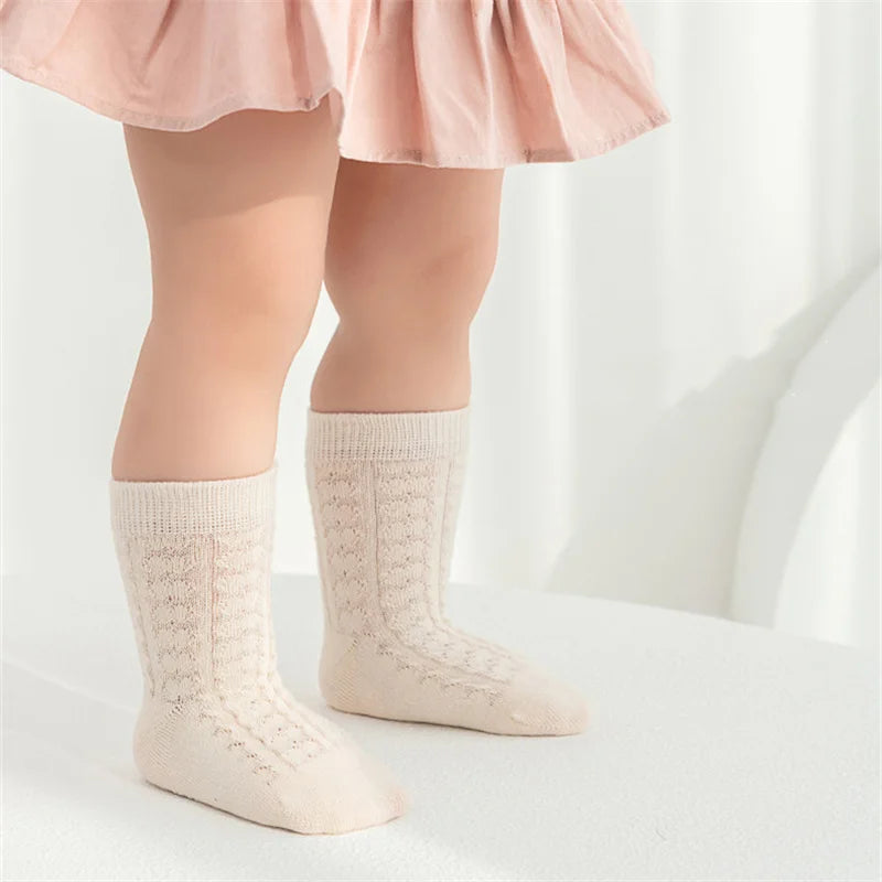 3Pairs/lot Children's Socks For Girls Boys Cotton Casual Kids Sock Spring Summer Baby Toddler Floor Home Sock Non-slip 1-5Years