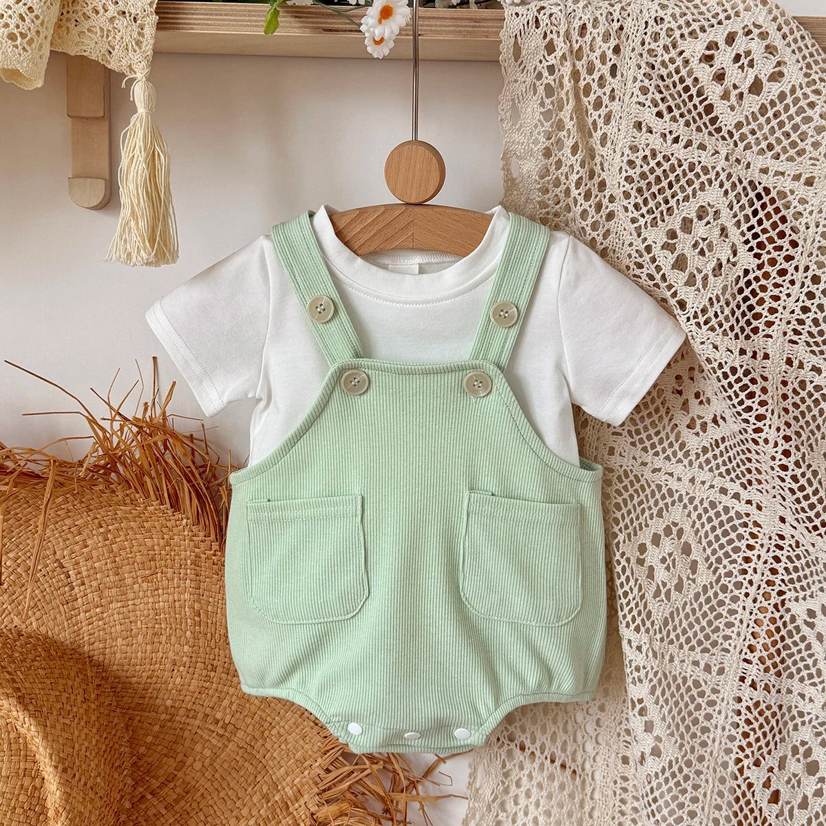 Baby Romper Fashion Toddler Clothes Short Sleeve Newborn Bodysuit Infant Jumpsuits 0-18 Months