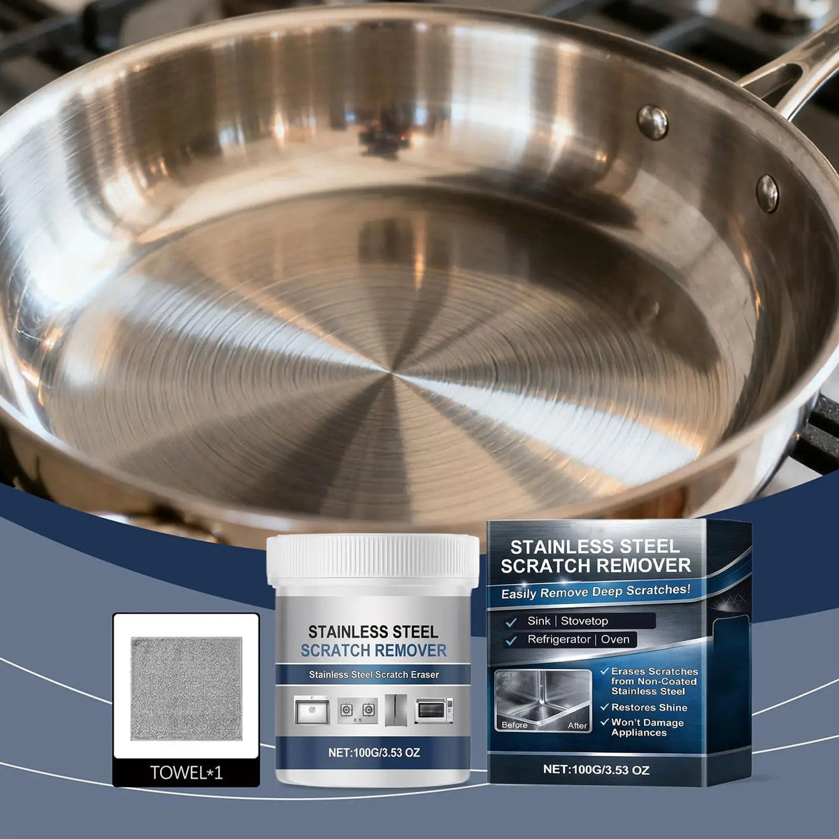 👉 Edelstahl-Rostentferner & Glanz-Polierpulver (100g)