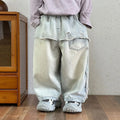 Boys' Jeans New Spring Outfit, Stylish Baby Pants, Children's Straight Leg Pants, Korean Loose Children's Clothing