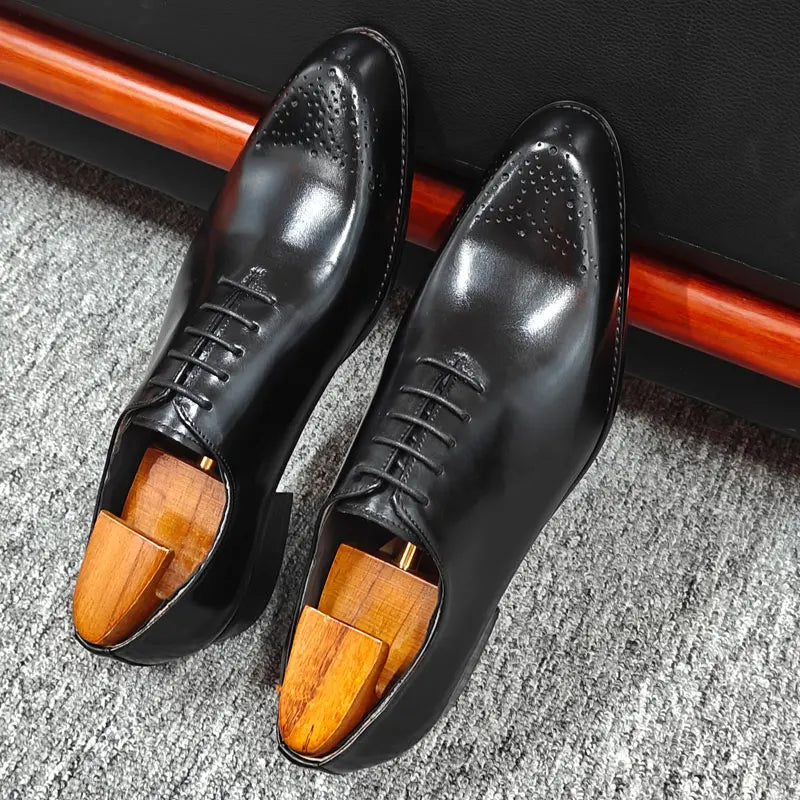 Luxury Handmade Wedding Shoes Handcrafted Men's Dress Business Shoe Premium Quality Customization Italian Style Leather Men Shoe