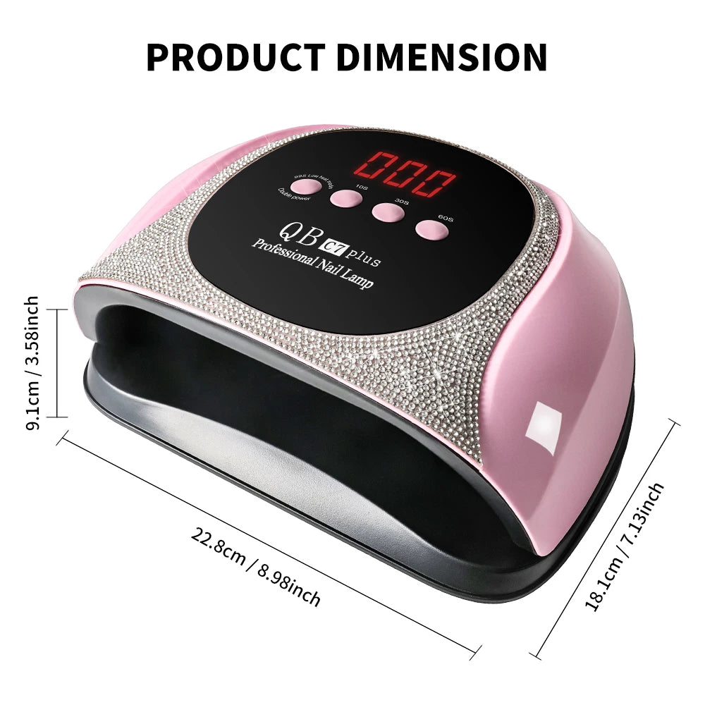 Manicure UV LED Nail Drying For Nails 57LEDS Gel Polish Curing UV Lamp With Diamond Design Professional Nail Dry Equipment
