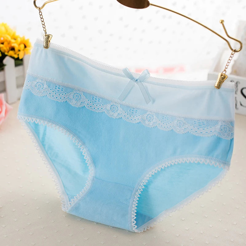 Women's Panties Girls Sexy Panties Lace Panties Cotton Women Underwear Brief Shorts Ladies Female Underwear Breatheable