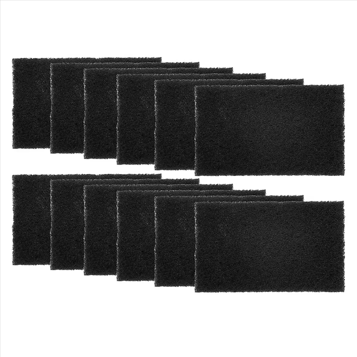 A51T 12Pack Trash Can Absorbing Filters, Activated Charcoal Purifying Deodorizer for Trash Cans, Compost Buckets-Rectangle