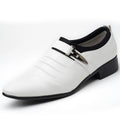 Mens Dress Shoes Business Leather Shoes Luxury Slip on Oxfords Point Toe Men Wedding Shoes Loafers Classic Plus Size Formal Shoe
