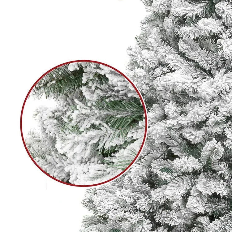 Weißer Polarschnee-Weihnachtsbaum – Elegante Winterpracht
