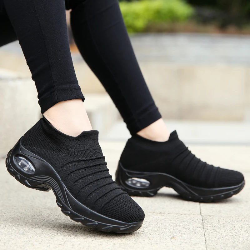 Women's Sneakers Versatile Ladies Orthopedic Sneakers Platform Shoes Women Casual Shoes Non-slip Wear-resistant Tenis De Mujer