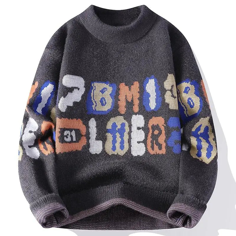 Winter Sweaters for male men thick O-neck sweater men Student youth sweaters autumn Men's wool Casual Knitwear Pullover