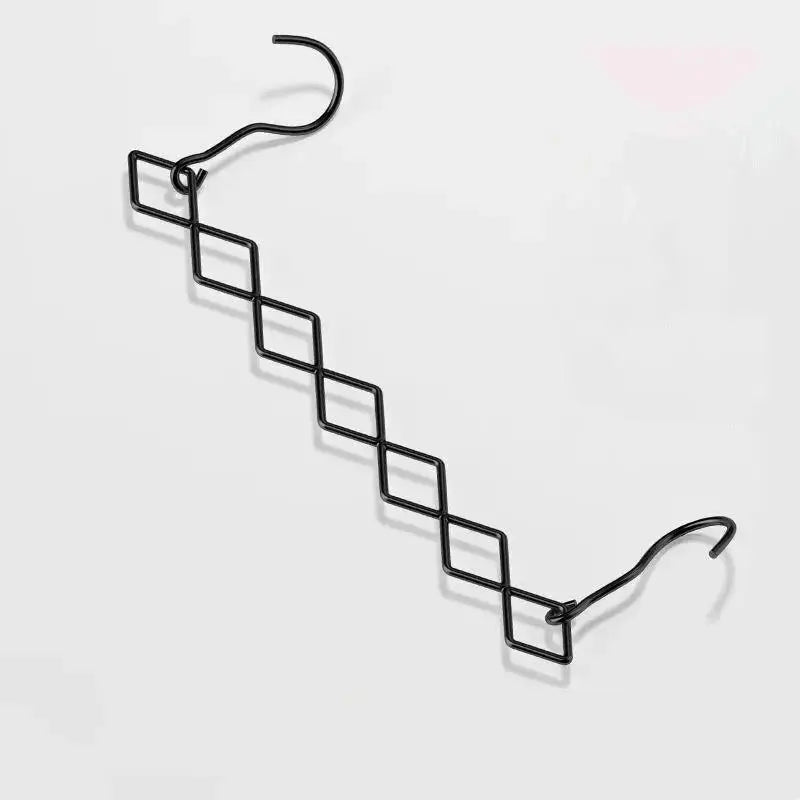 Magic Space Saving Clothes Hangers Foldable Closet Organizer Wardrobe Clothing Cascading Rack 7 Slots For Pants Dresses Coats