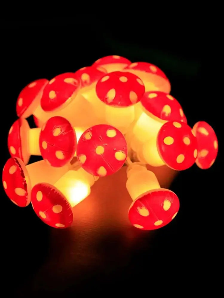LED Pilz-Lichterkette für gemütliche Raumdeko