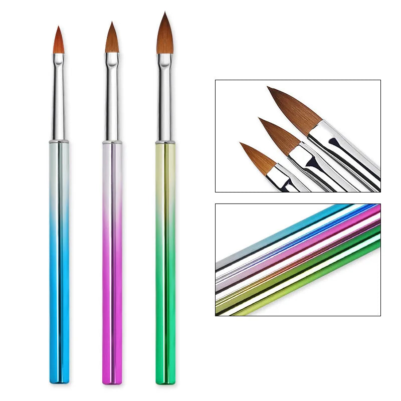 Nail Brush For Manicure Gel Brush For Nail Art 15Pcs/Set Nail Brush Acrylic Liquid Powder Carving Gel Brush