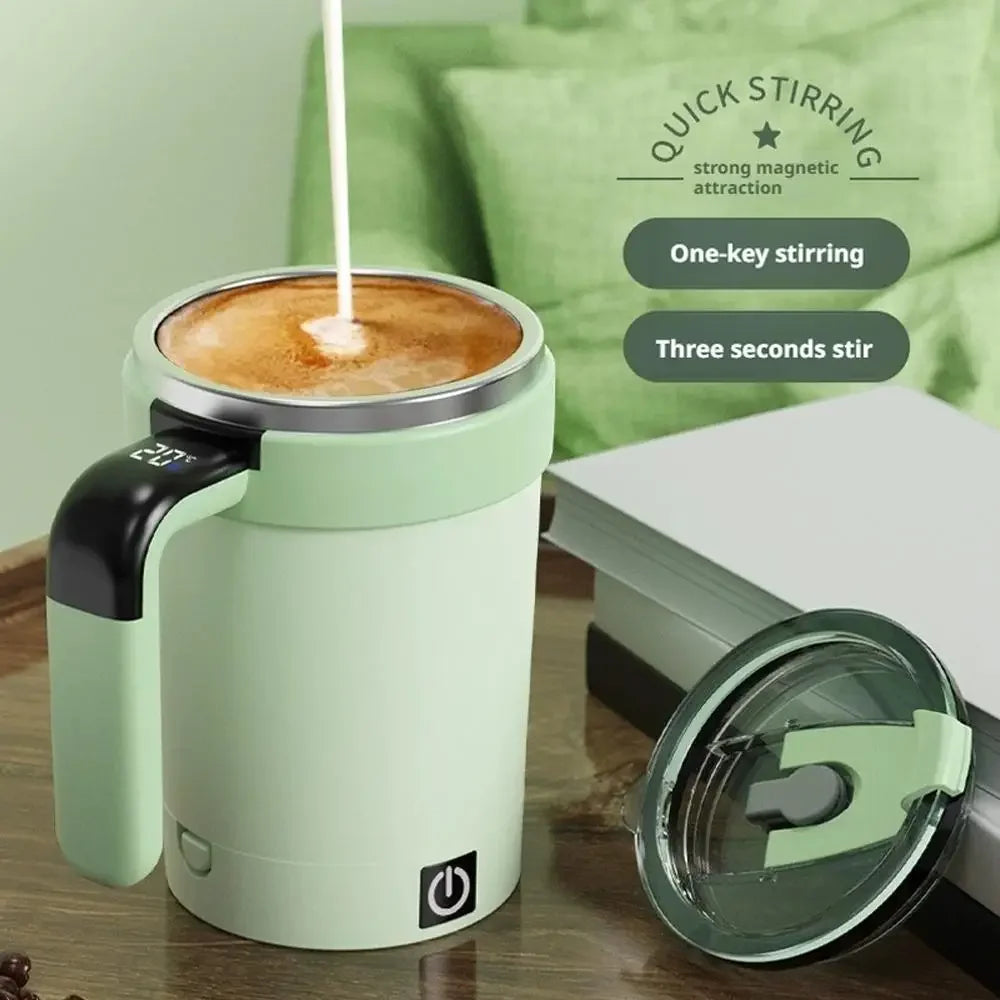 👉 Elektrische Selbstrührende Kaffeetasse aus Edelstahl