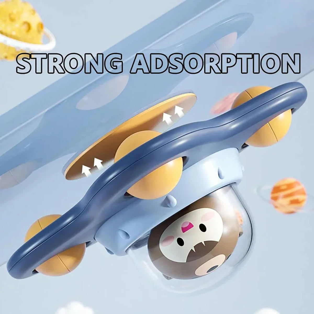 Baby-Beruhigungsspielzeug Cartoon-Flugzeug Beruhigungs-Baby-Artikel Baby-Bade-Spaß Sauger-Drehspielzeug Frühkindliche Bildung Tischspiele