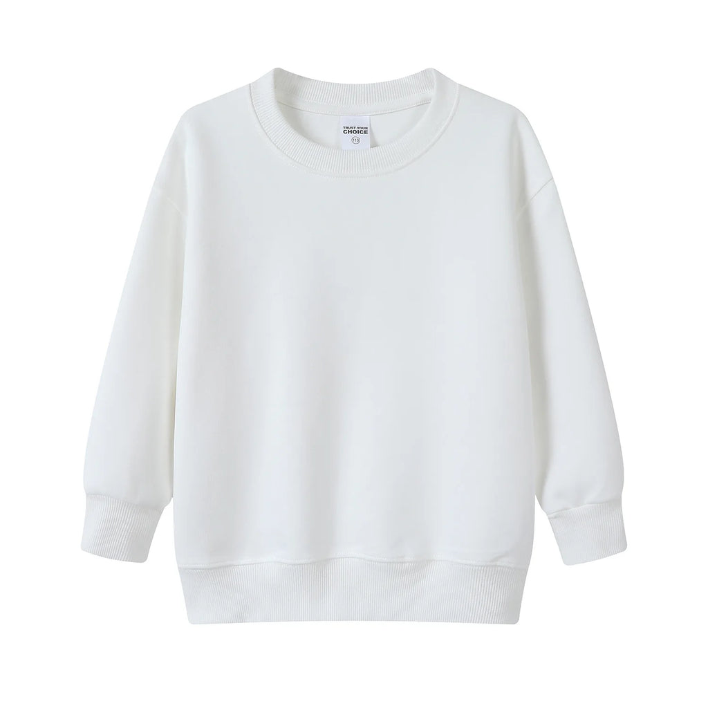 Kids Hoodie Children Cotton Solid Color Hoodie Casual Loose Long-Sleeve Sweatshirt Toddlers Young Children Sweatshirt Hoodie