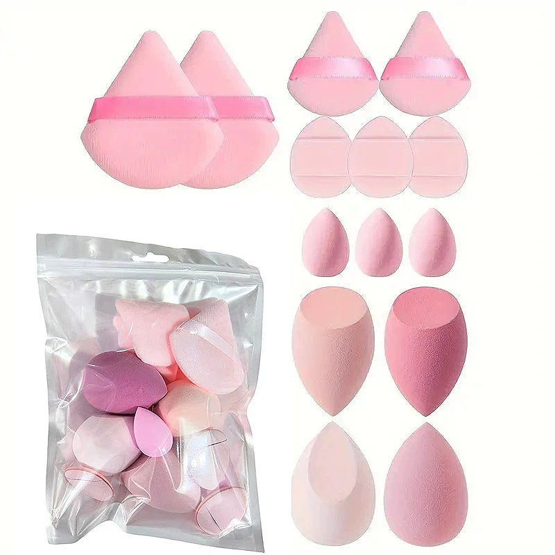Makeup Brushes and Sponges Set, Pink Makeup Puff, Beauty Egg, Headband, Wristband Remover Kit, Makeup Tool, Gift 20-32pcs