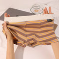 New Men's Underwear: Cotton Boxer Briefs, Plus Size, Mid-Rise, Striped, Breathable Summer Boxer Briefs for Boys, Teen Shorts