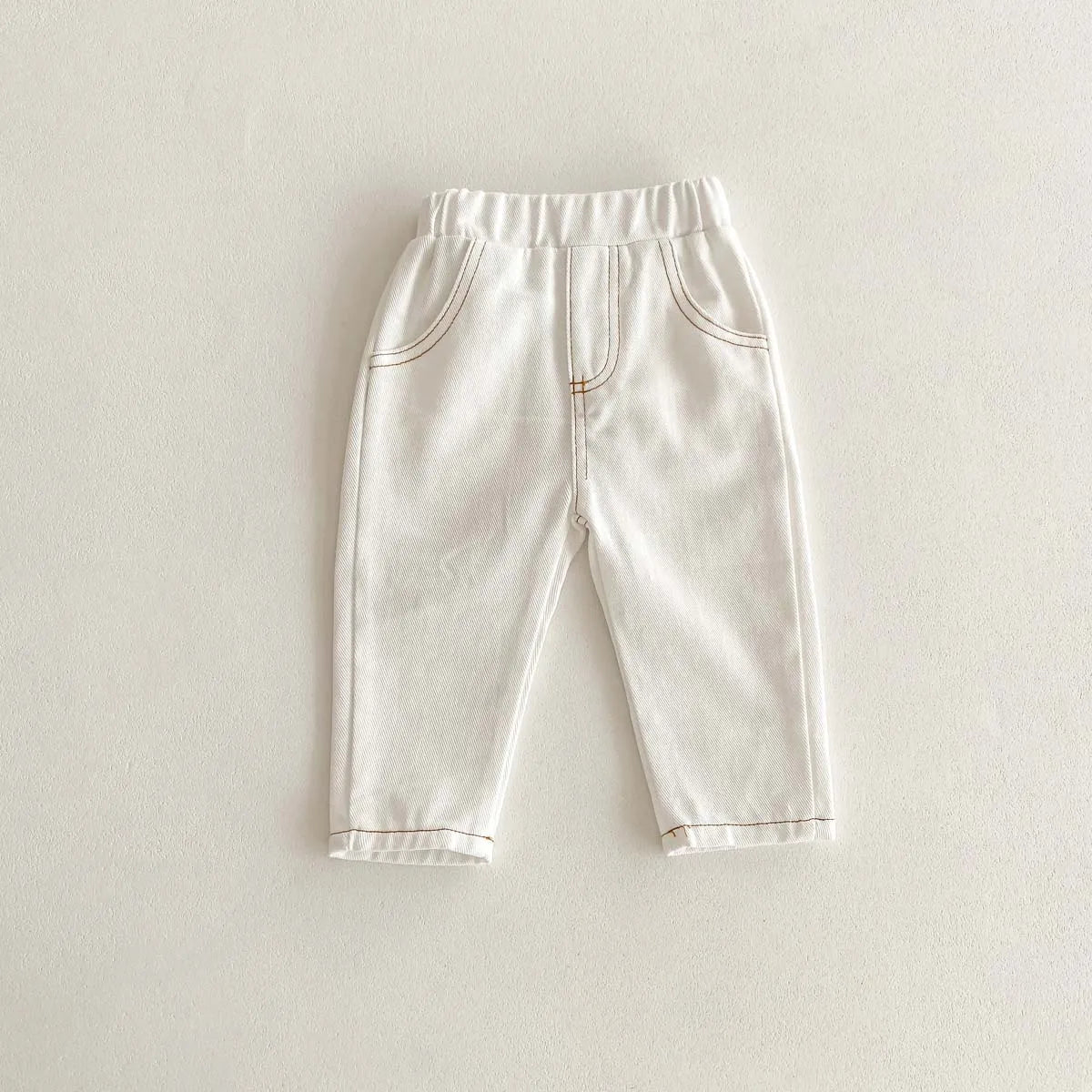 Korean Fashion Kid Jeans Baby Pants Boy Girl Autumn Casual Versatile Unisex Baby Jeans 1-6yrs