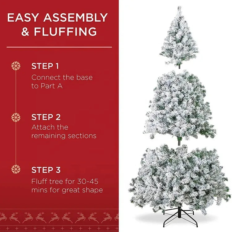Weißer Polarschnee-Weihnachtsbaum – Elegante Winterpracht
