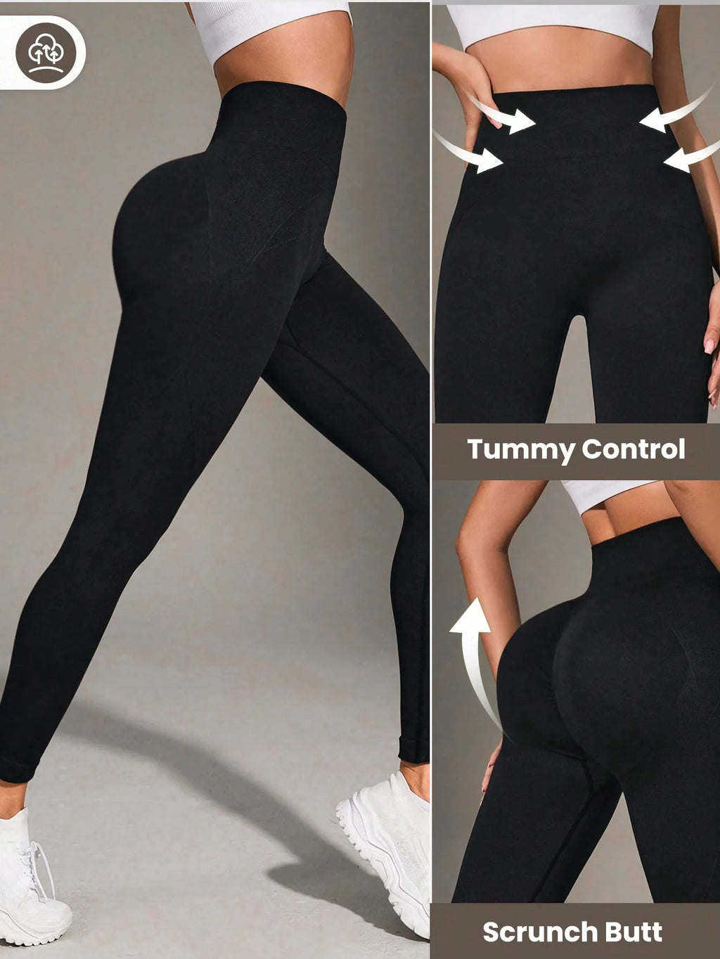 High Waisted Leggings for Women Tummy Control Yoga Pants for Workout Running Athletic No See Through