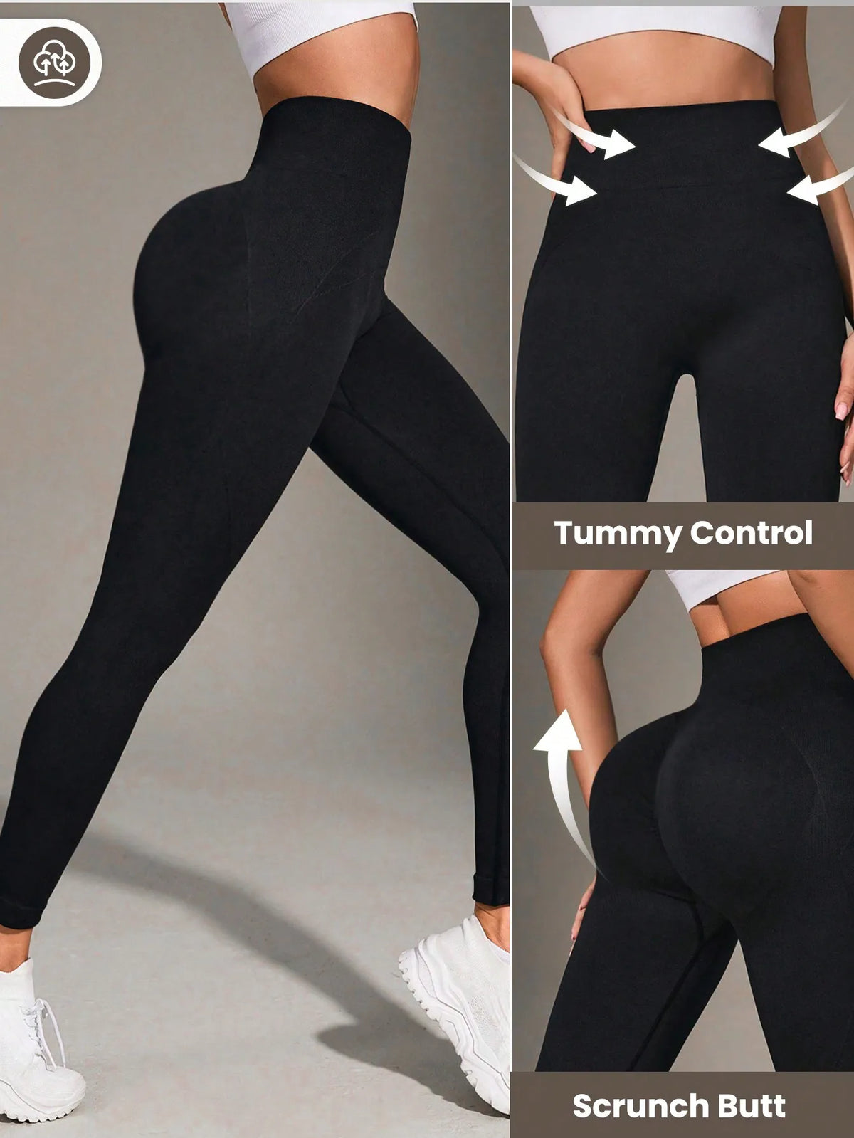 High Waisted Leggings for Women Tummy Control Yoga Pants for Workout Running Athletic No See Through