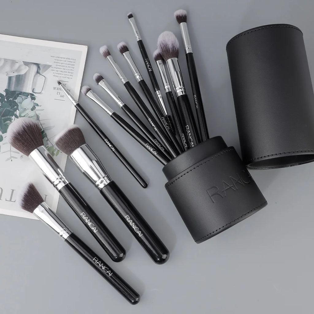 Professional Gift Box 12 Pieces Makeup Brushes Kit Face Eye Beauty Brushes For Foundation Conceal Eyeshadow Contour Brush